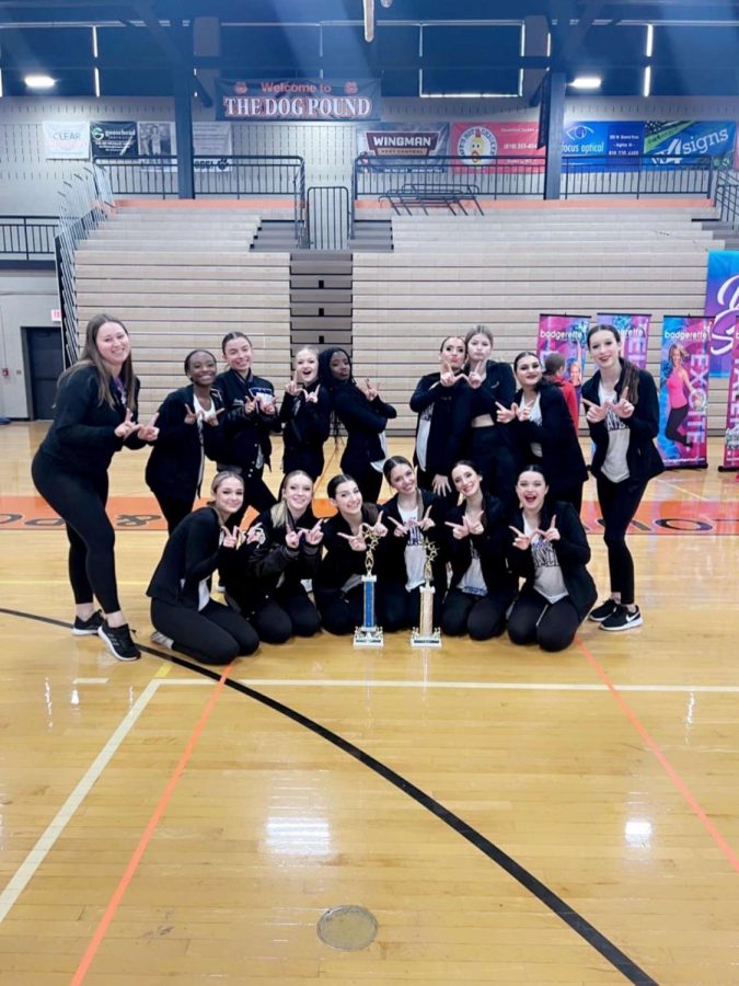 The WHS varsity dance team takes home a 1st place award in the hip hop category and a 2nd place award in the jazz category. 
