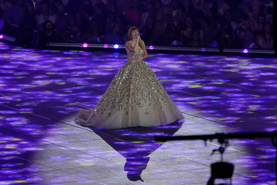 Taylor Swift performing her song “Enchanted” during her Eras tour.