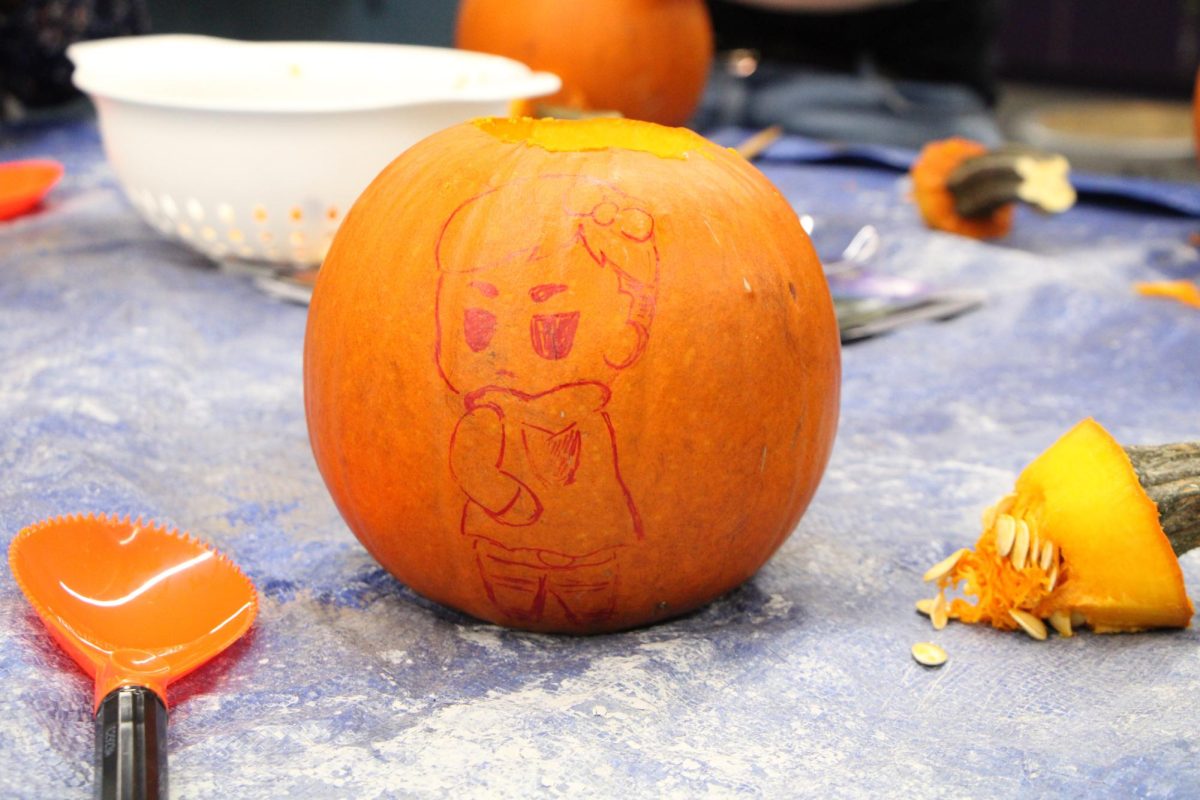 Pumpkin art by Art Club President Maggie Quiroz
