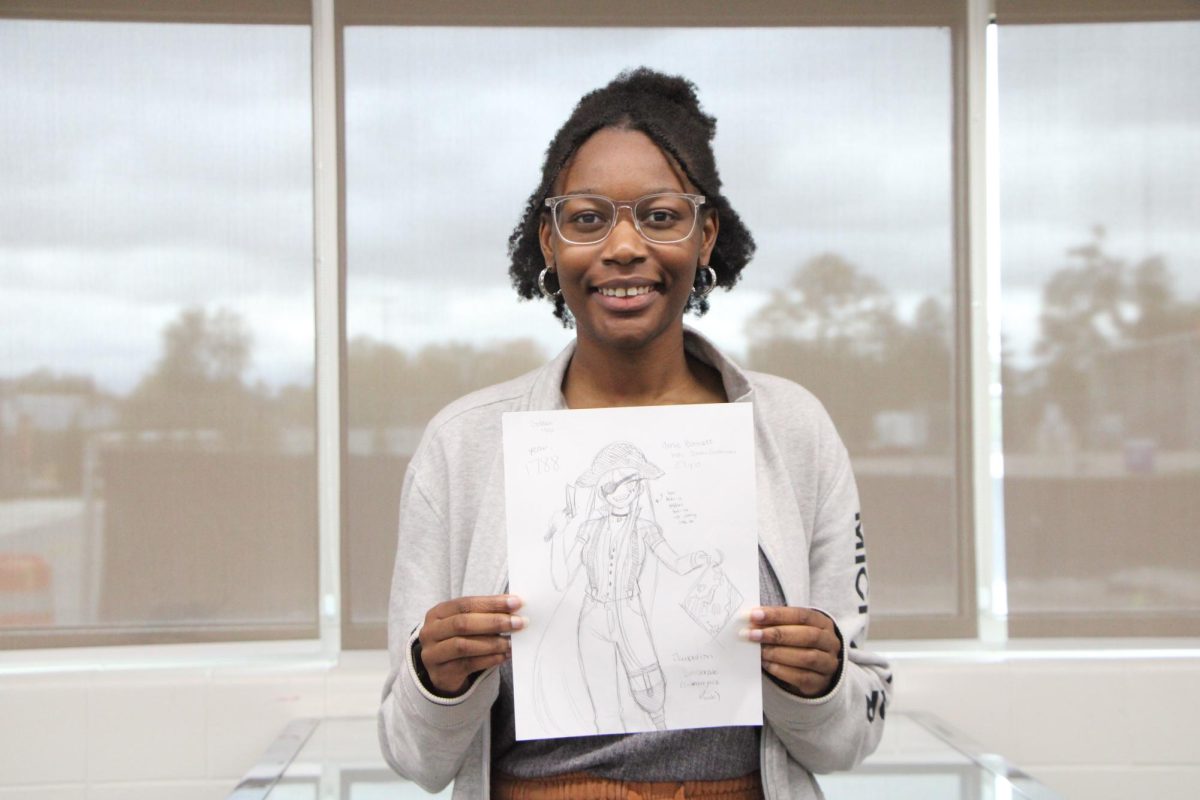 Chinaza Dike creatively combined 2 Inktober themes for one drawing.