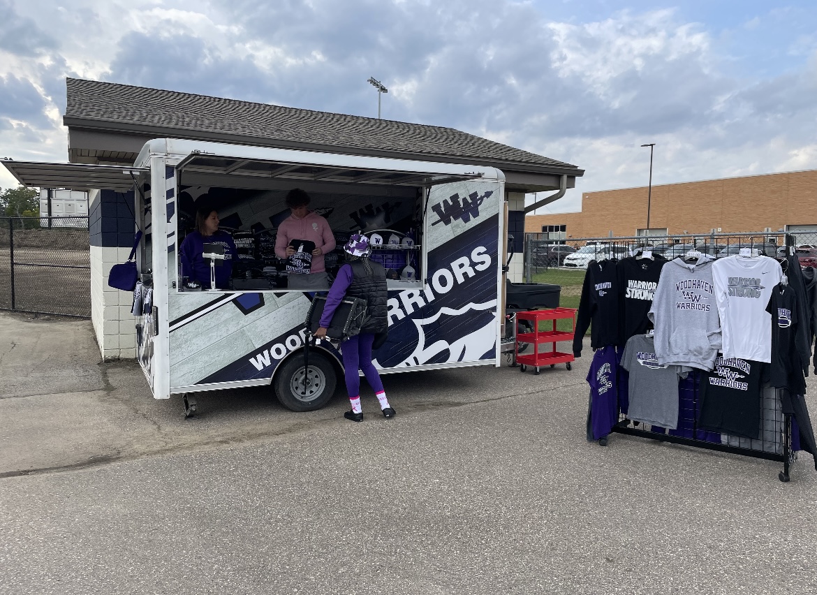 The Warrior Trade hosts a pop-up shop at a football game